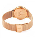  Shop Authentic Calvin Klein Minimal Black Dial Rose Gold Mesh Bracelet Watch for Women - K3M2262Y - Luxxuri