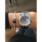  Shop Authentic Guess Confetti Diamonds Blue Dial Silver Steel Strap Watch for Women - W0774L6 - Luxxuri