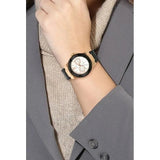  Shop Authentic Guess Limelight Quartz White Dial Black Leather Strap Watch For Women - W0775L9 - Luxxuri
