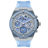  Shop Authentic Guess Athena Active Life Clear White Dial Blue Rubber Strap Watch for Women - GW0409L1 - Luxxuri