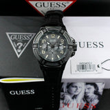  Shop Authentic Guess Rigor Analog Black Dial Black Leather Strap Watch For Men - W0040G1 - Luxxuri