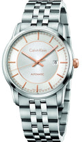  Shop Authentic Calvin Klein Infinity Silver Dial Silver Steel Strap Watch for Men - K5S34B46 - Luxxuri