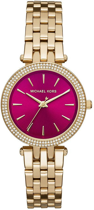  Shop Authentic Michael Kors Darci Pink Dial Gold Steel Strap Watch for Women - MK3444 - Luxxuri