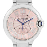 Shop Authentic Cartier Ballon Bleu De Cartier Pink Dial Silver Steel Strap Watch for Women - W6920041 - Luxxuri