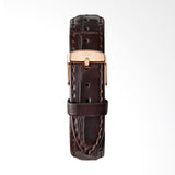  Shop Authentic Daniel Wellington Classic York White Dial Brown Leather Strap Watch For Women - DW00100038 - Luxxuri
