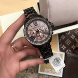  Shop Authentic Michael Kors Wren Chronograph Gold Diamonds Dial Black Steel Strap Watch for Women - MK5879 - Luxxuri