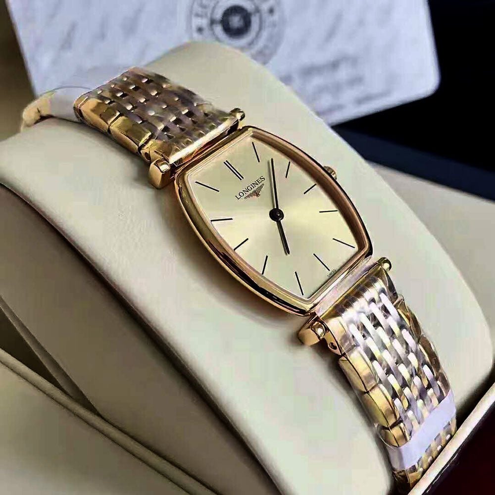  Shop Authentic Longines La Grande Classique Tonneau 22 Yellow Gold Watch for Women - L4.205.2.32.7 - Luxxuri