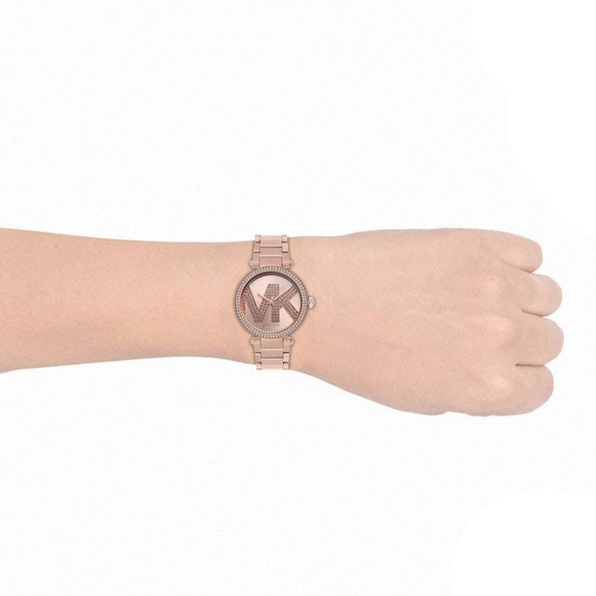  Shop Authentic Michael Kors Parker Quartz Rose Gold Dial Rose Gold Steel Strap Watch For Women - MK6660 - Luxxuri