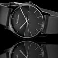  Shop Authentic Calvin Klein City Quartz Black Dial Black Leather Strap Watch for Men - K2G2G4C1 - Luxxuri