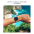  Shop Authentic Daniel Wellington Classic Petite Bondi Black Dial White Leather Strap Watch For Women - DW00100284 - Luxxuri