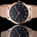  Shop Authentic Calvin Klein Minimal Black Dial Rose Gold Mesh Bracelet Watch for Men - K3M2162Y - Luxxuri