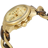  Shop Authentic Michael Kors Runway Gold Dial Two Tone Steel Strap Watch for Women - MK4222 - Luxxuri