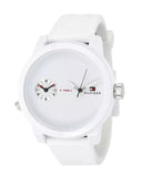  Shop Authentic Tommy Hilfiger Denim White Dial White Rubber Strap Watch for Men - 1791324 - Luxxuri