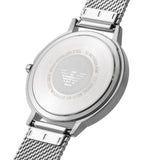  Shop Authentic Emporio Armani Kappa Silver Dial Silver Mesh Bracelet Watch For Women - AR11128 - Luxxuri