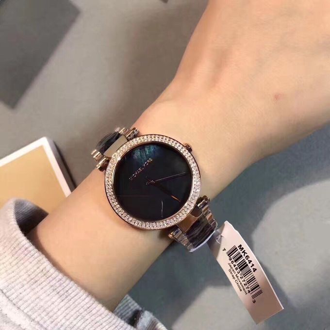  Shop Authentic Michael Kors Parker Mother of Pearl Black Dial Two Tone Steel Strap Watch for Women - MK6414 - Luxxuri