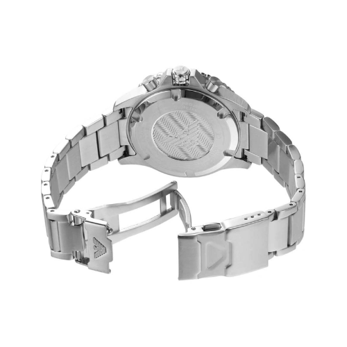  Shop Authentic Emporio Armani Meccanico Automatic Blue Dial Silver Steel Strap Watch For Men - AR60059 - Luxxuri