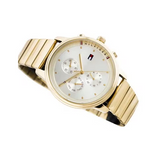  Shop Authentic Tommy Hilfiger Blake White Dial Gold Steel Strap Watch for Women - 1781905 - Luxxuri