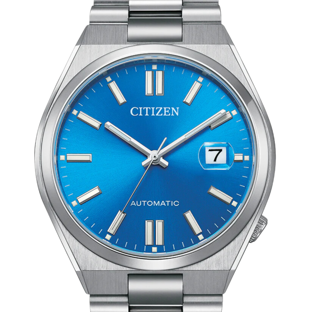  Shop Authentic Citizen x Pantone Automatic Blue Dial Silver Steel Strap Watch For Men - NJ0158-89L - Luxxuri