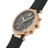  Shop Authentic Guess Solstice Diamonds Black Mother of Pearl Dial Black Rubber Strap Watch for Women - GW0113L2 - Luxxuri