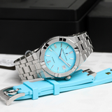  Shop Authentic Maurice Lacroix Aikon Automatic Limited Summer Edition Blue Dial Silver Steel Strap Watch For Men - AI6008-SS00F-431-1 - Luxxuri