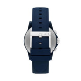  Shop Authentic Armani Exchange Outerbanks Chronograph Blue Dial Blue Silicone Strap Watch For Men - AX7128 - Luxxuri