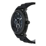  Shop Authentic Fossil Machine Chronograph Black Dial Black Silicone Strap Watch for Men - FS4487 - Luxxuri