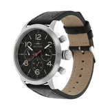  Shop Authentic Tommy Hilfiger Jake Chronograph Black Dial Black Leather Strap Watch for Men - 1791232 - Luxxuri
