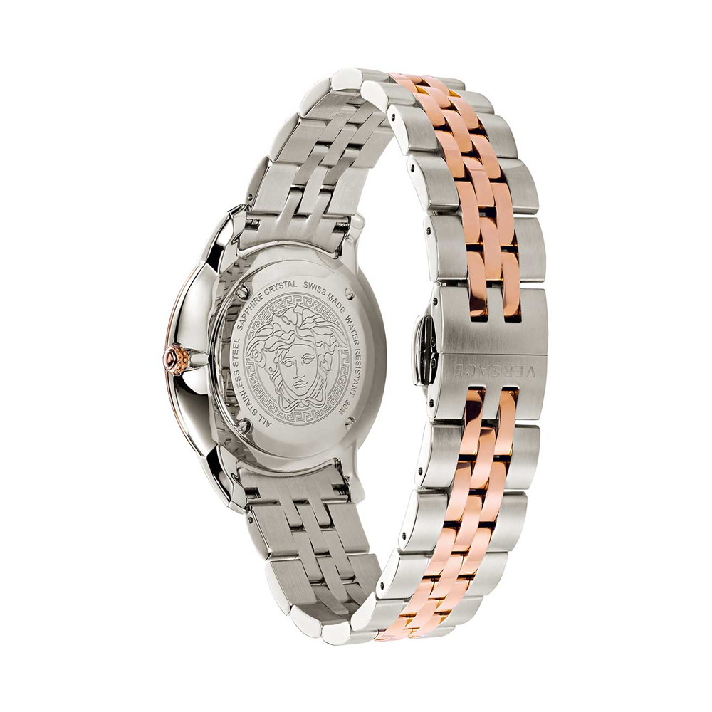  Shop Authentic Versace V-Urban Green Dial Two Tone Steel Strap Watch for Men - VELQ00619 - Luxxuri