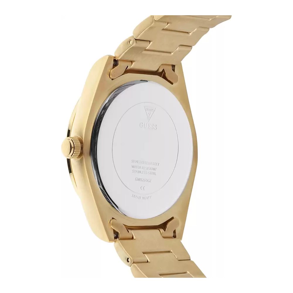  Shop Authentic Guess Connoisseur Gold Dial Gold Steel Strap Watch for Men - GW0265G2 - Luxxuri
