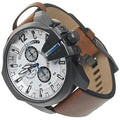  Shop Authentic Diesel Mega Chief White Dial Brown Leather Strap Watch For Men - DZ4280 - Luxxuri