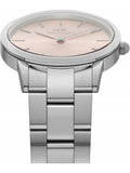 Shop Authentic Daniel Wellington Iconic Pink Dial Silver Steel Strap Watch For Women - DW00100329 - Luxxuri