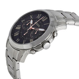  Shop Authentic Fossil Grant Chronograph Black Dial Silver Steel Strap Watch for Men - FS4994 - Luxxuri
