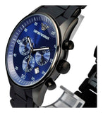  Shop Authentic Emporio Armani Sportivo Chronograph Blue Dial Black Strap Watch For Men - AR5921 - Luxxuri