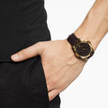  Shop Authentic Gucci G Timeless Quartz Brown Dial Brown Leather Strap Watch for Men - YA1264035 - Luxxuri