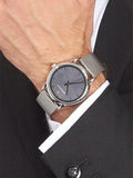  Shop Authentic Emporio Armani Luigi Quartz Grey Dial Silver Mesh Bracelet Watch For Men - AR11069 - Luxxuri
