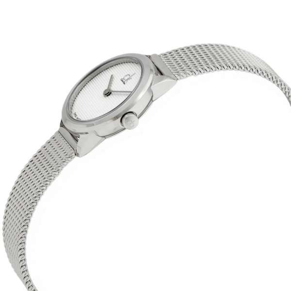  Shop Authentic Calvin Klein Minimal White Dial Silver Mesh Bracelet Watch for Women - K3M2312Y - Luxxuri