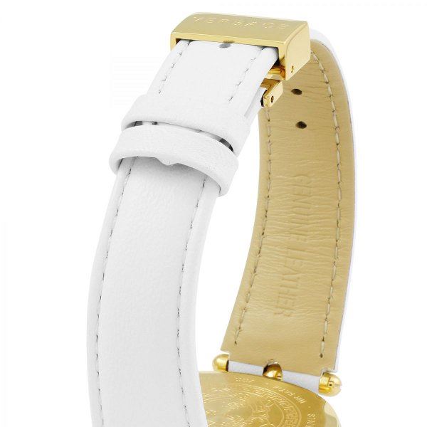  Shop Authentic Versace Palazzo Empire White Dial White Leather Strap Watch for Women - VCO040017 - Luxxuri