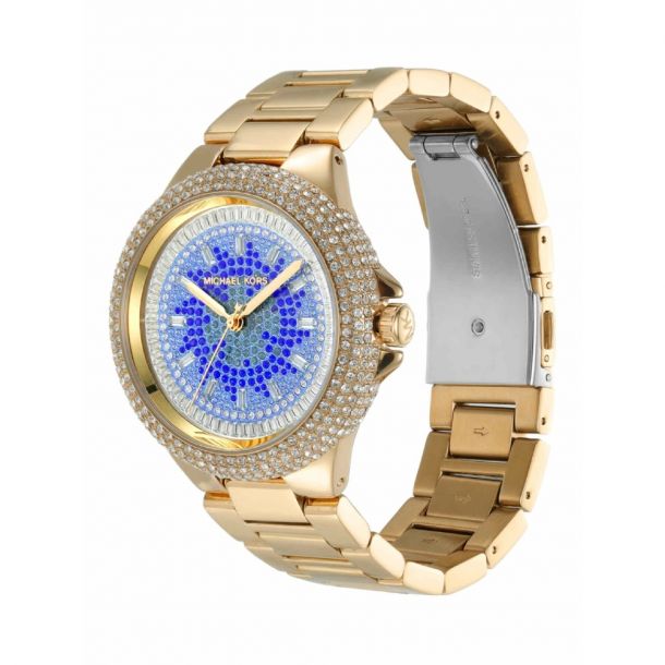  Shop Authentic Michael Kors Camille Analog Blue Dial Gold Steel Strap Watch For Women - MK7341 - Luxxuri