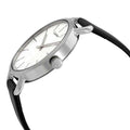  Shop Authentic Calvin Klein Even Silver Black Leather Strap Watch for Women - K7B231C6 - Luxxuri