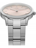  Shop Authentic Daniel Wellington Iconic Link Pink Dial Silver Steel Strap Watch For Women - DW00100327 - Luxxuri