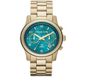  Shop Authentic Michael Kors Runway Stop Hunger Blue Dial Gold Steel Strap Watch for Men - MK8315 - Luxxuri
