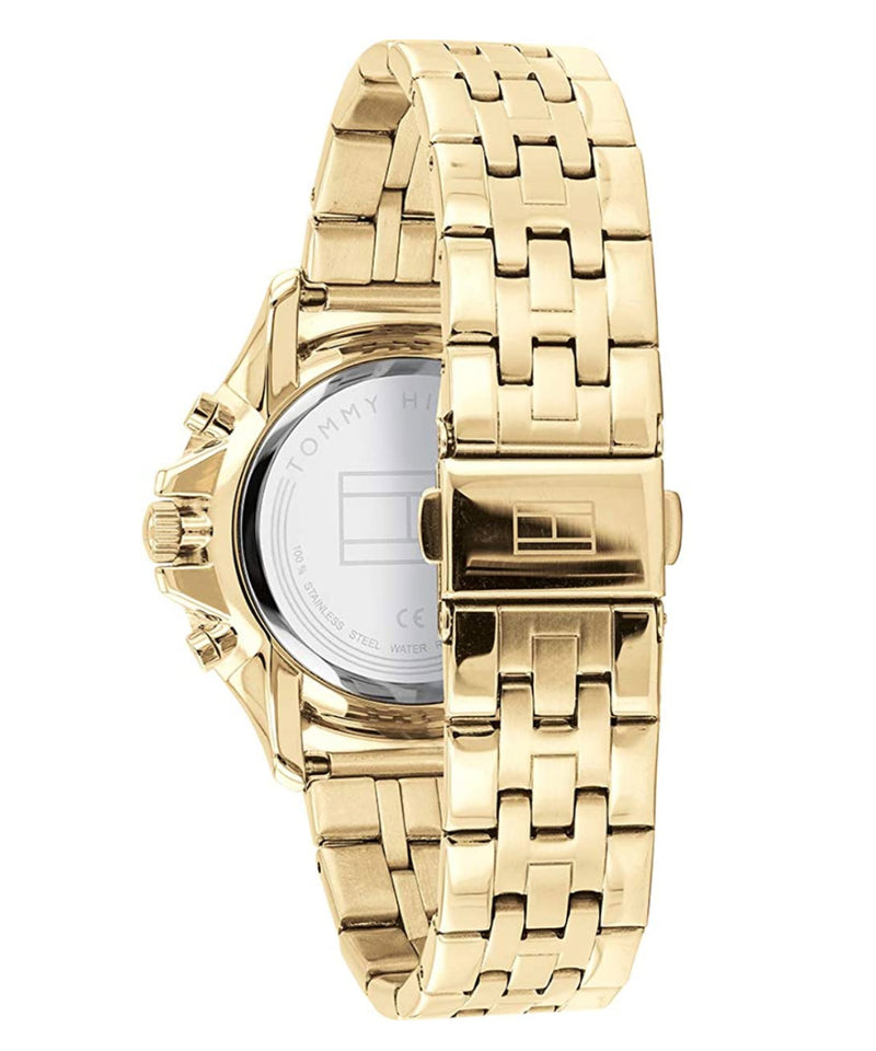  Shop Authentic Tommy Hilfiger Harper Chronograph White Dial Gold Steel Strap Watch For Women - 1782223 - Luxxuri