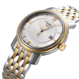  Shop Authentic Tissot T Classic Bridgeport Silver Dial Two Tone Mesh Bracelet Watch For Men - T097.410.22.038.00 - Luxxuri