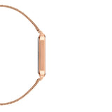  Shop Authentic Daniel Wellington Quadro Pressed Melrose White Dial Rose Gold Mesh Strap Watch For Women - DW00100465 - Luxxuri