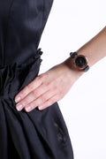  Shop Authentic Gucci Diamantissima Quartz Black Dial Black Leather Strap Watch for Women - YA141401 - Luxxuri