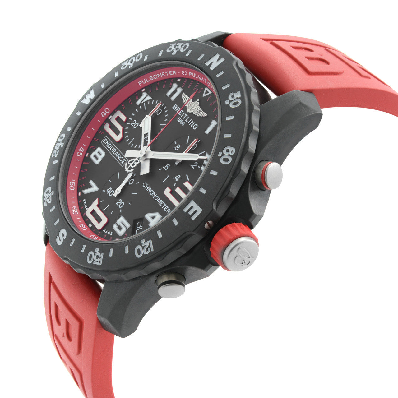 Shop Authentic Breitling Endurance Pro Black Dial Red Rubber Strap Watch for Men - X82310D91B1S1 - Luxxuri