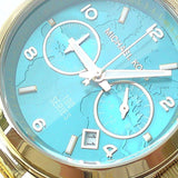  Shop Authentic Michael Kors Runway Hunger Stop100 Series Blue Dial Gold Steel Strap Watch for Women - MK5815 - Luxxuri
