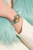  Shop Authentic Gucci G Timeless Quartz Gold Dial Silver Steel Strap Watch for Women - YA1265035 - Luxxuri