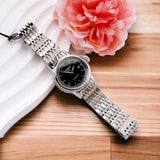  Shop Authentic Tissot Carson Automatic Black Dial Silver Steel Strap Watch For Women - T085.207.11.051.00 - Luxxuri