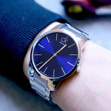  Shop Authentic Calvin Klein City Blue Dial Silver Steel Strap Watch for Men - K2G2114N - Luxxuri